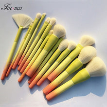Load image into Gallery viewer, Pro Gradient Color 14pcs Makeup Brushes Set