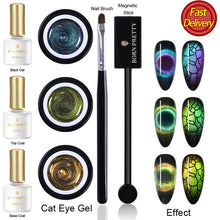 Load image into Gallery viewer, BORN PRETTY 9D Chameleon Cat Eye Nail Gel