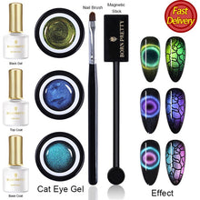 Load image into Gallery viewer, BORN PRETTY 9D Chameleon Cat Eye Nail Gel