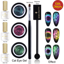 Load image into Gallery viewer, BORN PRETTY 9D Chameleon Cat Eye Nail Gel