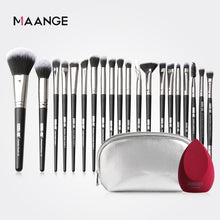 Load image into Gallery viewer, MAANGE Pro 12/18/20 pcs Makeup brushes set + Bag + Sponge