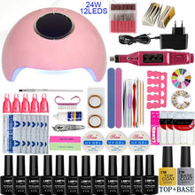 Load image into Gallery viewer, Nail Set UV LED Lamp Dryer With 18/12/10pcs