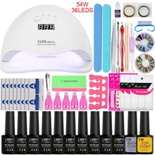 Load image into Gallery viewer, Nail Set UV LED Lamp Dryer With 18/12/10pcs