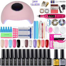Load image into Gallery viewer, Nail Set UV LED Lamp Dryer With 18/12/10pcs